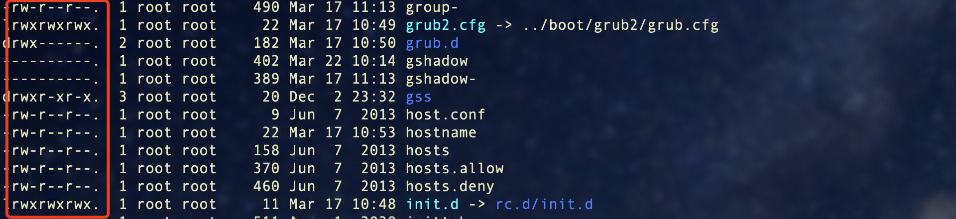 linux_ll命令
