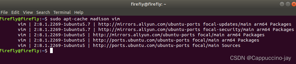 【Linux】使用 apt-get 查询并安装指定版本的软件