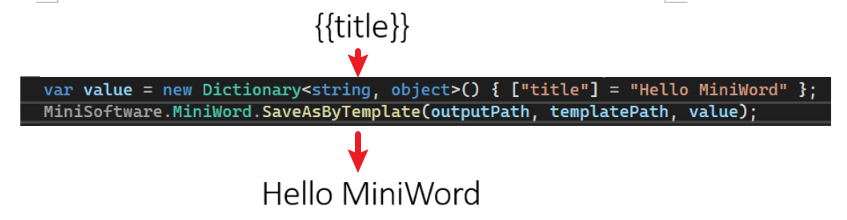 MiniWord .NET Word模板引擎，藉由Word模板和数据简单、快速生成文件。
