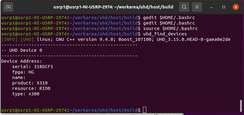 USRP-2974上安装Ubuntu20.04 + UHD 3.15 + GNU Radio 3.8 过程全记录