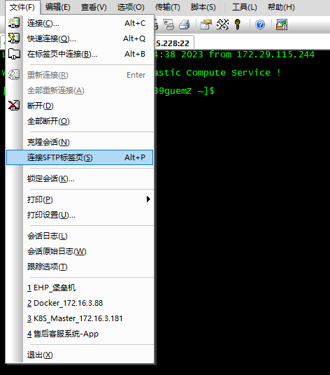 Linux 堡垒机命令行中如何上传下载文件（SecureCRT - SFTP）