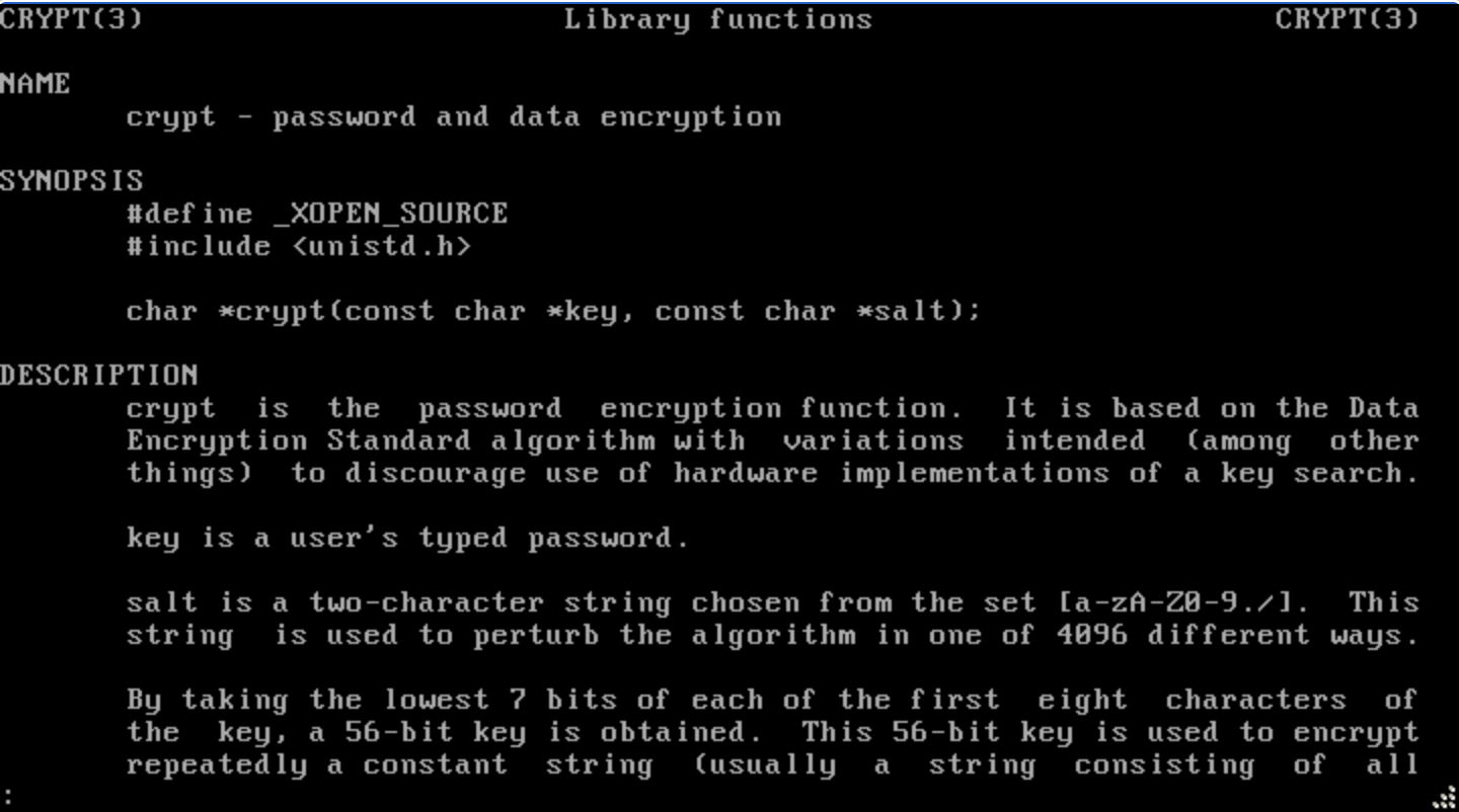 linux下c语言的crypt函数怎么用？