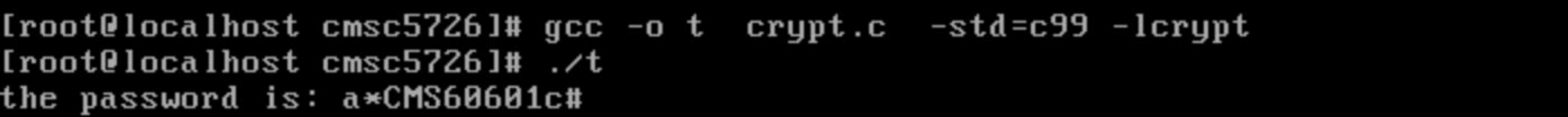 linux下c语言的crypt函数怎么用？