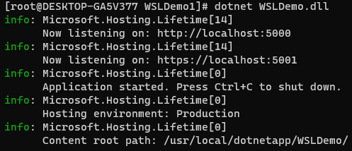 VS调试WSL中的.NET应用