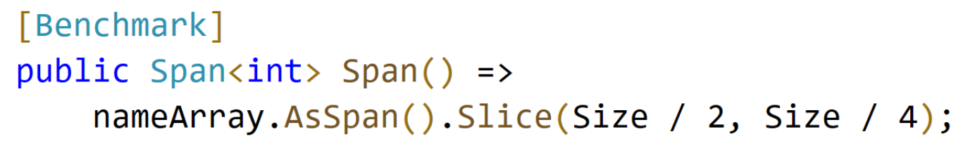 编写高性能C#代码 —— Span<T>