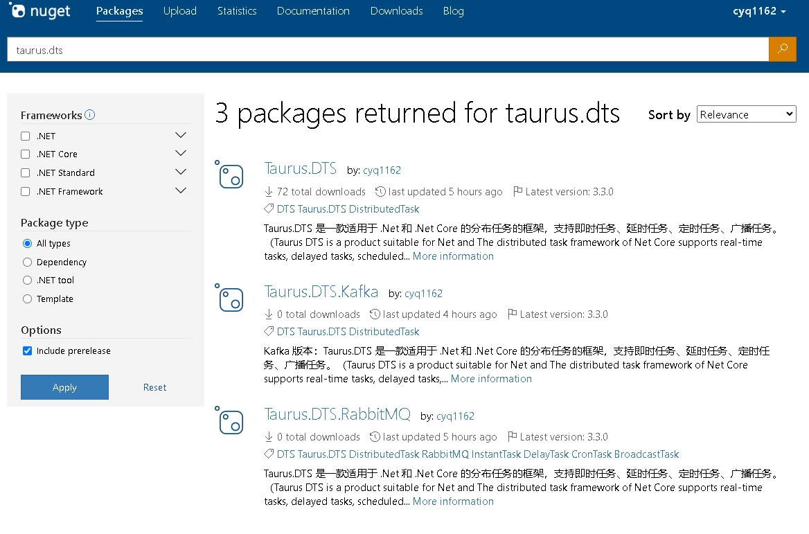 开源：Taurus.DTS 微服务分布式任务框架，支持即时任务、延时任务、Cron表达式定时任务和广播任务。